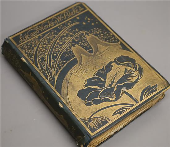 Gilchrist, Alexander - Life of William Blake, vol.2 only, 2nd edition, 8vo, original blue cloth with gilt pictorial cover,